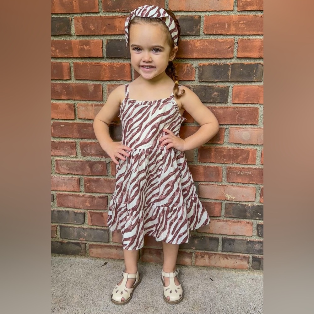 Janie and Jack zebra print dress
